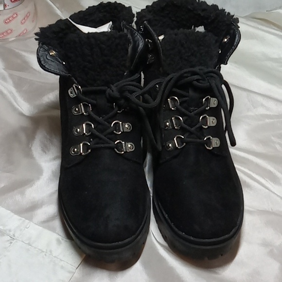 TOP Moda boots black women's size 8 - Picture 1 of 9